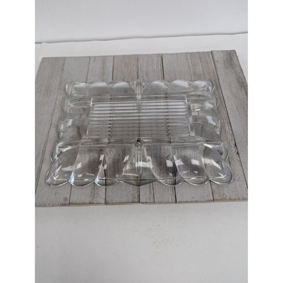 Vintage Clear Pressed Glass Relish Plate Tray 10 3/4" - Picture 5 of 7